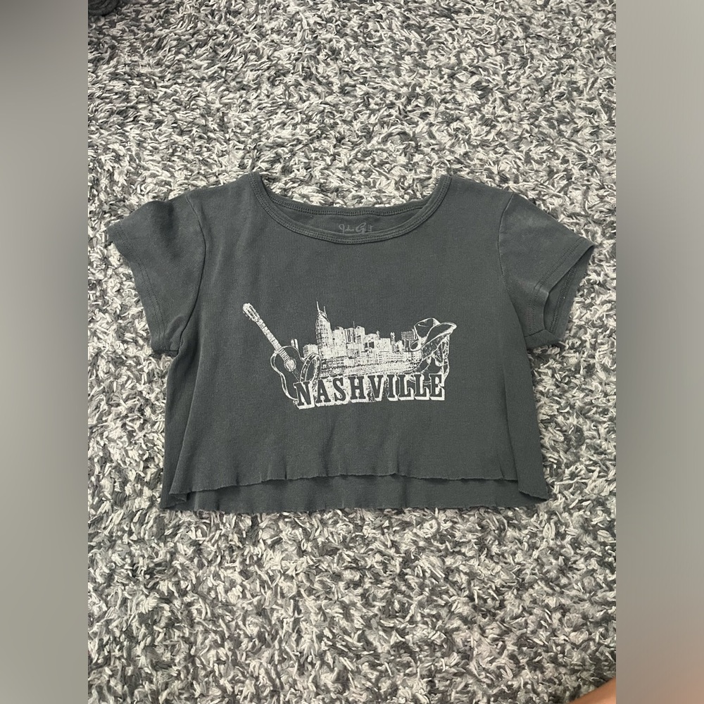 John Galt Nashville Cropped Tee One Size